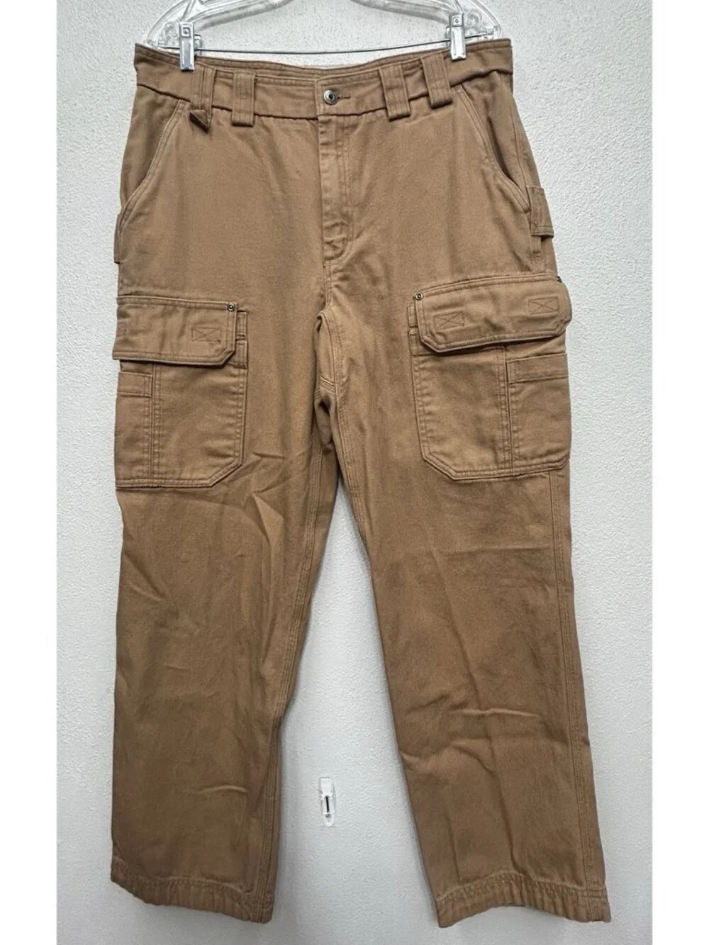Duluth Flex Fire Hose Relaxed Fit Cargo Work Pants 36x32 brown 92204 Utility - Picture 2 of 8